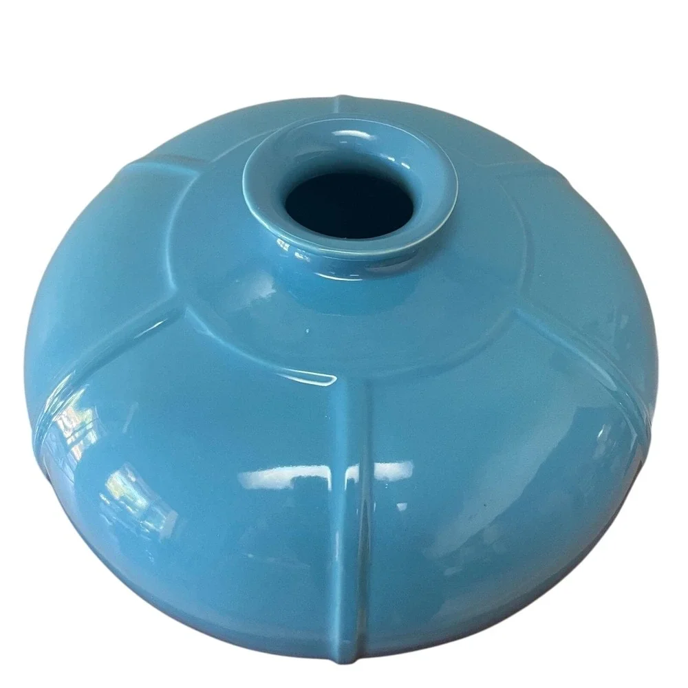VINTAGE‎ Large McCoy Pottery 452 Fine Form Heritage Blue Vase  12 W x 10 H
